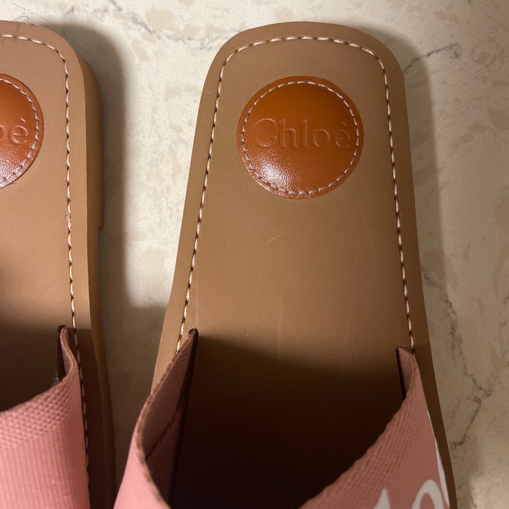 Chloe Woody Flat Mule Pink Tea - Gem